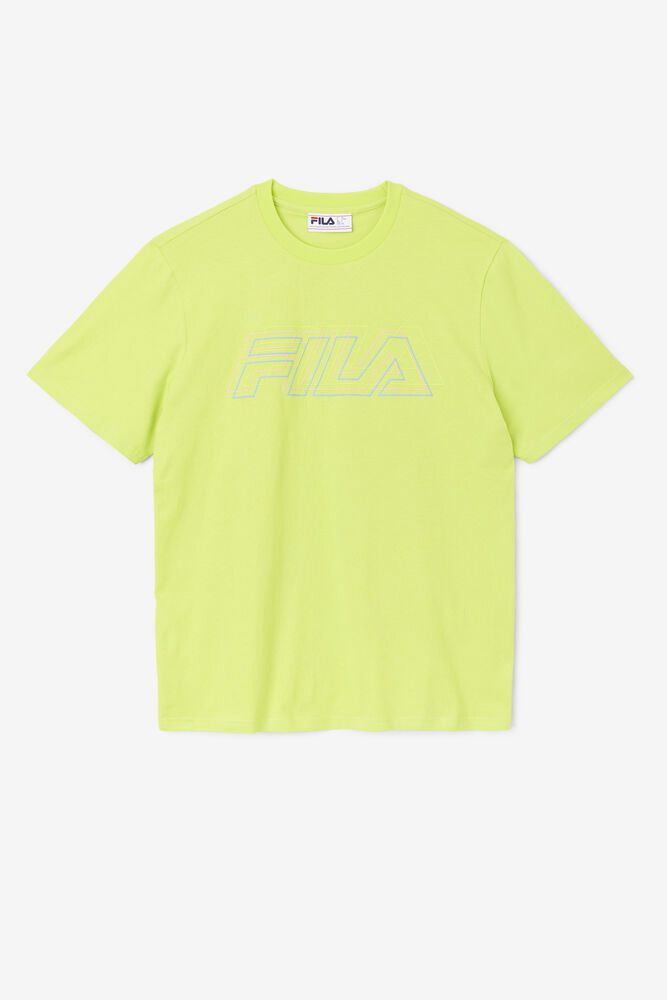 Fila T-Shirt Mens Light Green - Lakosa - Philippines 5789046-FN